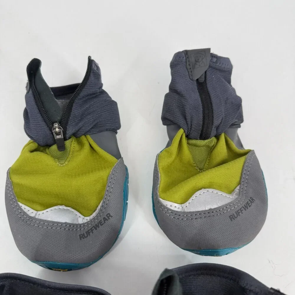 Ruffwear Polar Trex Waterproof Winter Dog Boots Socks Black Blue 3 in